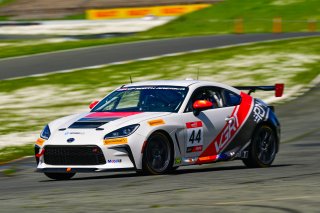 #44 Toyota GR86 of PJM / VGRT, driven by Derek Jones, Toyota Gazoo Racing GR Cup of North America SRO America, Sonoma Raceway, Sonoma California, April 2023
 | ©Copyright: Frederick Hardy II 2023

All rights reserved. No Usage Without Permission