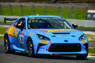 #70 Toyota GR86 of Nitro Motorsports, driven by Toni Breidinger, Toyota Gazoo Racing GR Cup of North America SRO America, Sonoma Raceway, Sonoma California, April 2023
 | ©Copyright: Frederick Hardy II 2023

All rights reserved. No Usage Without Permission