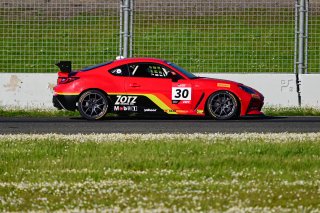 #30 Toyota GR86 of Zotz Racing, driven by Alex Garcia, Toyota Gazoo Racing GR Cup of North America SRO America, Sonoma Raceway, Sonoma California, April 2023
 | ©Copyright: Frederick Hardy II 2023

All rights reserved. No Usage Without Permission