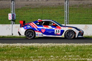 #55 Toyota GR86 of TechSport Racing, driven by Spike Kohlbecker, Toyota Gazoo Racing GR Cup of North America SRO America, Sonoma Raceway, Sonoma California, April 2023
 | ©Copyright: Frederick Hardy II 2023

All rights reserved. No Usage Without Permission