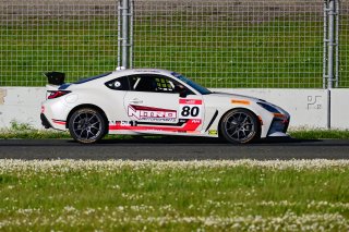 #80 Toyota GR86 of Nitro Motorsports, driven by Tyler Wettengel, Toyota Gazoo Racing GR Cup of North America SRO America, Sonoma Raceway, Sonoma California, April 2023
 | ©Copyright: Frederick Hardy II 2023

All rights reserved. No Usage Without Permission
