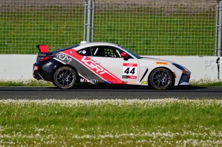 #44 Toyota GR86 of PJM / VGRT, driven by Derek Jones, Toyota Gazoo Racing GR Cup of North America SRO America, Sonoma Raceway, Sonoma California, April 2023
 | ©Copyright: Frederick Hardy II 2023

All rights reserved. No Usage Without Permission