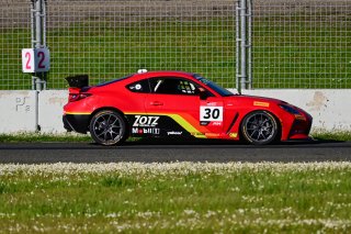 #30 Toyota GR86 of Zotz Racing, driven by Alex Garcia, Toyota Gazoo Racing GR Cup of North America SRO America, Sonoma Raceway, Sonoma California, April 2023
 | ©Copyright: Frederick Hardy II 2023

All rights reserved. No Usage Without Permission