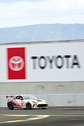 #44 Toyota GR86 of PJM / VGRT, driven by Derek Jones, Toyota Gazoo Racing GR Cup of North America SRO America, Sonoma Raceway, Sonoma California, April 2023
 | ©Copyright: Frederick Hardy II 2023

All rights reserved. No Usage Without Permission