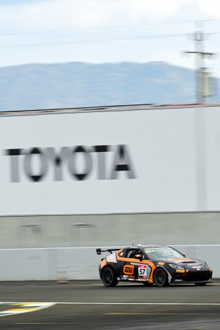 #57 Toyota GR86 of Copeland Motorsports, driven by Tyler Gonzalez, Toyota Gazoo Racing GR Cup of North America SRO America, Sonoma Raceway, Sonoma California, April 2023
 | &copy;Copyright: Frederick Hardy II 2023

All rights reserved. No Usage Without Permission