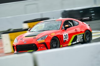 #30 Toyota GR86 of Zotz Racing, driven by Alex Garcia, Toyota Gazoo Racing GR Cup of North America SRO America, Sonoma Raceway, Sonoma California, April 2023
 | ©Copyright: Frederick Hardy II 2023

All rights reserved. No Usage Without Permission