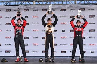 #57 Toyota GR86 of Copeland Motorsports, driven by Tyler Gonzalez, Toyota Gazoo Racing GR Cup of North America, #5 Toyota GR86 of TechSport, driven by Gresham Wagner, #55 Toyota GR86 of TechSport Racing, driven by Spike Kohlbecker, Toyota Gazoo Racing GR  | &copy;Copyright: Frederick Hardy II 2023

All rights reserved. No Usage Without Permission