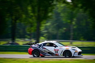 #98 Toyota GR86 of VGRT, driven by Canaan O'Connell, Toyota Gazoo Racing GR Cup of North America SRO America, Virginia International Raceway, Alton, Virginia, June 2023
 | ©Copyright: Frederick Hardy II / SRO 2023/  

All rights reserved. No Usage Without Permission