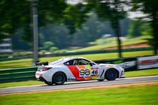 #46 Toyota GR86 of Lucas Racing, driven by Lucas Weisenberg, Toyota Gazoo Racing GR Cup of North America SRO America, Virginia International Raceway, Alton, Virginia, June 2023
 | ©Copyright: Frederick Hardy II / SRO 2023/  

All rights reserved. No Usage Without Permission