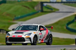 #44 Toyota GR86 of PJM / VGRT, driven by Derek Jones, Toyota Gazoo Racing GR Cup of North America SRO America, Virginia International Raceway, Alton, Virginia, June 2023
 | ©Copyright: Frederick Hardy II / SRO 2023/  

All rights reserved. No Usage Without Permission