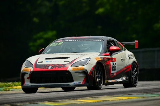 #66 Toyota GR86 of Smooge Racing, driven by Jaxon Bell, Toyota Gazoo Racing GR Cup of North America SRO America, Virginia International Raceway, Alton, Virginia, June 2023
 | ©Copyright: Frederick Hardy II / SRO 2023/  

All rights reserved. No Usage Without Permission