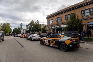 Annual parade of cars before Races 9 and 10 at Road America on August 17, 2023. -Photo by Zack Cramer
 | SRO Motorsports Group