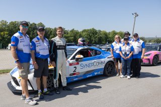 Jaxon Bell, driver of the #2 Precision Racing LA Toyota GR86 Cup Car, during Race 9 at Road America on August 19, 2023. -Photo by Zack Cramer
 | SRO Motorsports Group