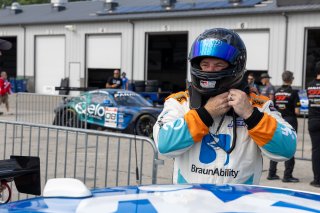 Andrew Gilleland, driver of the #80 Eagles Canyon Racing Toyota GR86 Cup Car, during Race 9 at Road America on August 19, 2023. -Photo by Zack Cramer
 | SRO Motorsports Group