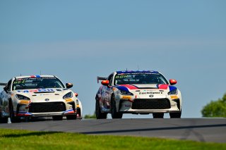 #55 Toyota GR86 of TechSport Racing, driven by Spike Kohlbecker, Toyota Gazoo Racing GR Cup of North America, #24 Toyota GR86 of Nitro Motorsports, driven by Corey Heim, Toyota Gazoo Racing GR Cup of North America Road America, Aug. 17-20 2023 SRO
 | ©Copyright: Frederick Hardy II 2023

All rights reserved. No Usage Without Permission