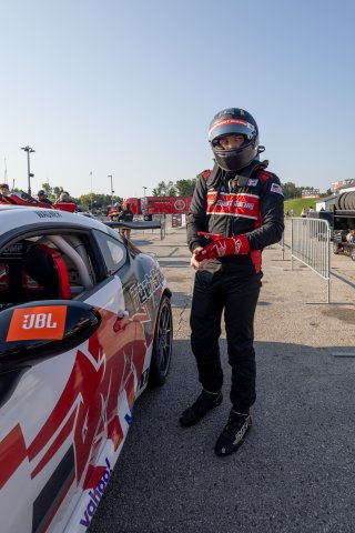 Gresham Wagner, driver of the #5 TechSport Racing Toyota GR86 Cup Car, during Race 10 at Road America on August 20, 2023., -Photo by Zack Cramer
 | TRD                 