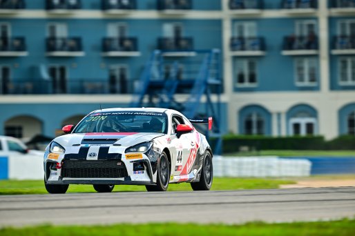 #44 Toyota GR86 of PJM / VGRT, driven by Derek Jones, Toyota Gazoo Racing GR Cup of North America Florida, SRO America, Sebring, Sebring International Raceway, September 2023
 | ©Copyright: Frederick Hardy II / SRO 2023/  

All rights reserved. No Usage Without Permission