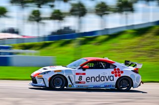 #8 Toyota GR86 of Smooge Racing, driven by Will Robusto, Toyota Gazoo Racing GR Cup of North America Florida, SRO America, Sebring, Sebring International Raceway, September 2023
 | ©Copyright: Frederick Hardy II / SRO 2023/  

All rights reserved. No Usage Without Permission