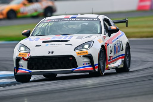 #24 Toyota GR86 of Nitro Motorsports, driven by Corey Heim, Toyota Gazoo Racing GR Cup of North America Indiana, Indianapolis, Indianapolis Motor Speedway, Oct. 2023, SRO America
 | ©Copyright: Frederick Hardy II / SRO 2023/  

All rights reserved. No Usage Without Permission