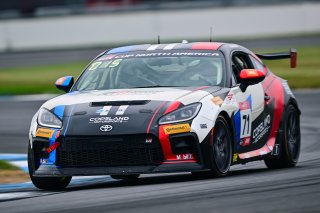 #71 Toyota GR86 of Copeland Motorsports, driven by Paul Bocuse, Toyota Gazoo Racing GR Cup of North America, Indiana, Indianapolis, Indianapolis Motor Speedway, Oct. 2023, SRO America
 | ©Copyright: Frederick Hardy II / SRO 2023/  

All rights reserved. No Usage Without Permission