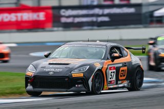 #57 Toyota GR86 of Copeland Motorsports, driven by Tyler Gonzalez, Toyota Gazoo Racing GR Cup of North America Indiana, Indianapolis, Indianapolis Motor Speedway, Oct. 2023, SRO America
 | ©Copyright: Frederick Hardy II / SRO 2023/  

All rights reserved. No Usage Without Permission