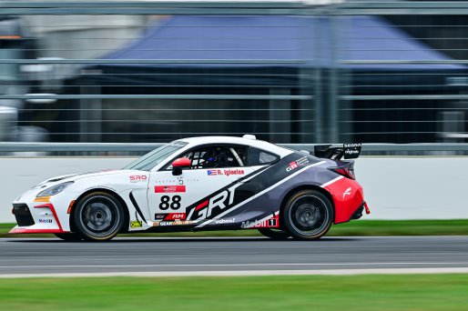#88 Toyota GR86 of VGRT, driven by Ruben Iglesias Jr., Toyota Gazoo Racing GR Cup of North America Indiana, Indianapolis, Indianapolis Motor Speedway, Oct. 2023, SRO America
 | ©Copyright: Frederick Hardy II / SRO 2023/  

All rights reserved. No Usage Without Permission
