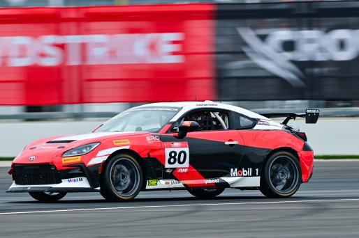 #80 Toyota GR86 of Nitro Motorsports, driven by Tyler Wettengel, Toyota Gazoo Racing GR Cup of North America Indiana, Indianapolis, Indianapolis Motor Speedway, Oct. 2023, SRO America
 | ©Copyright: Frederick Hardy II / SRO 2023/  

All rights reserved. No Usage Without Permission