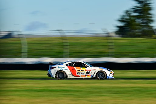 #46 Toyota GR86 of Lucas Racing, driven by Lucas Weisenberg, Toyota Gazoo Racing GR Cup of North America Indiana, Indianapolis, Indianapolis Motor Speedway, Oct. 2023, SRO America
 | ©Copyright: Frederick Hardy II / SRO 2023/  

All rights reserved. No Usage Without Permission