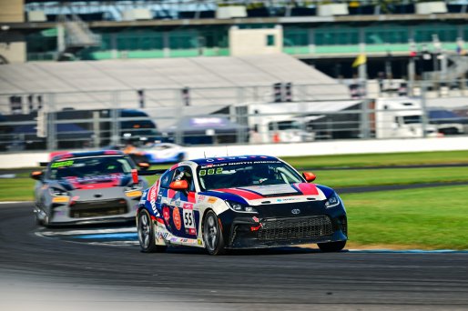 #55 Toyota GR86 of TechSport Racing, driven by Spike Kohlbecker, Toyota Gazoo Racing GR Cup of North America Indiana, Indianapolis, Indianapolis Motor Speedway, Oct. 2023, SRO America
 | ©Copyright: Frederick Hardy II / SRO 2023/  

All rights reserved. No Usage Without Permission