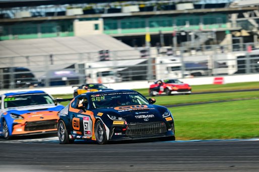 #57 Toyota GR86 of Copeland Motorsports, driven by Tyler Gonzalez, Toyota Gazoo Racing GR Cup of North America Indiana, Indianapolis, Indianapolis Motor Speedway, Oct. 2023, SRO America
 | ©Copyright: Frederick Hardy II / SRO 2023/  

All rights reserved. No Usage Without Permission