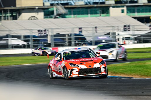 #68 Toyota GR86 of Smooge Racing, driven by Mia Lovell, Toyota Gazoo Racing GR Cup of North America Indiana, Indianapolis, Indianapolis Motor Speedway, Oct. 2023, SRO America
 | ©Copyright: Frederick Hardy II / SRO 2023/  

All rights reserved. No Usage Without Permission