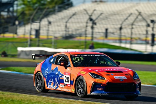 #28 Toyota GR86 of McCumbee McAleer Racing, driven by Justin Piscitelli, Toyota Gazoo Racing GR Cup of North America Indiana, Indianapolis, Indianapolis Motor Speedway, Oct. 2023, SRO America
 | ©Copyright: Frederick Hardy II / SRO 2023/  

All rights reserved. No Usage Without Permission