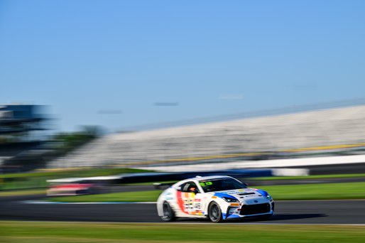 #46 Toyota GR86 of Lucas Racing, driven by Lucas Weisenberg, Toyota Gazoo Racing GR Cup of North America Indiana, Indianapolis, Indianapolis Motor Speedway, Oct. 2023, SRO America
 | ©Copyright: Frederick Hardy II / SRO 2023/  

All rights reserved. No Usage Without Permission