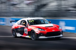 #80 Toyota GR86 of Tyler Wettengel, Am, Aug. 4-6 2023 GT America SRO, GR Cup, Music City Grand Prix, Nitro Motorsports
 | www.lagunasphotography.com