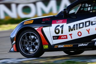 #61 Toyota GR86 of James Klimas, Skip Barber Racing, Toyota GR Cup North America, SRO America, &nbsp;Sonoma Raceway, Sonoma, CA, April 2024
 | Fred Hardy | www.FredHardyPhoto.com for SRO America &copy;2024