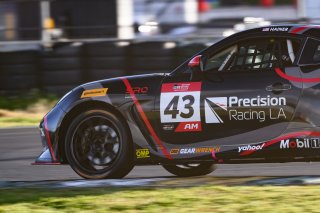 #43 Toyota GR86 of Alexandra Hainer, Precision Racing LA, Toyota GR Cup North America, SRO America, &nbsp;Sonoma Raceway, Sonoma, CA, April 2024
 | Fred Hardy | www.FredHardyPhoto.com for SRO America &copy;2024