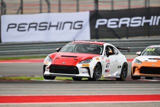 #47 Toyota GR86 of Ayden Kirk, TechSport Racing, Toyota GR Cup North America, SRO America,  Circuit of the Americas, Austin, TX, May 17-19, 2024
 | Fred Hardy | www.FredHardyPhoto.com for SRO America ©2024