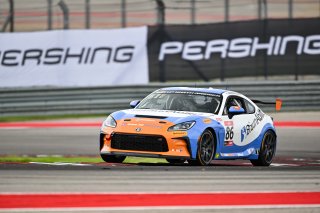 #86 Toyota GR86 of Andrew Gilleland, Eagles Canyon Racing powered by Fast Track, Toyota GR Cup North America, SRO America, &nbsp;Circuit of the Americas, Austin, TX, May 17-19, 2024
 | Fred Hardy | www.FredHardyPhoto.com for SRO America &copy;2024