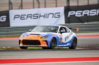 #86 Toyota GR86 of Andrew Gilleland, Eagles Canyon Racing powered by Fast Track, Toyota GR Cup North America, SRO America,  Circuit of the Americas, Austin, TX, May 17-19, 2024
 | Fred Hardy | www.FredHardyPhoto.com for SRO America ©2024