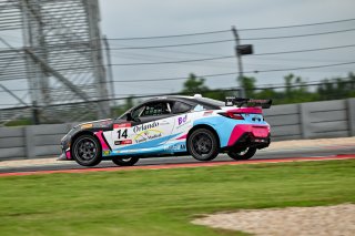 #14 Toyota GR86 of Alex Garcia, Skip Barber Racing, Toyota GR Cup North America, SRO America,  Circuit of the Americas, Austin, TX, May 17-19, 2024
 | Fred Hardy | www.FredHardyPhoto.com for SRO America ©2024