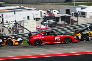 #22 Toyota GR86 of Devin Anderson, TechSport Racing, Toyota GR Cup North America, SRO America,  Circuit of the Americas, Austin, TX, May 17-19, 2024
 | Fred Hardy | www.FredHardyPhoto.com for SRO America ©2024