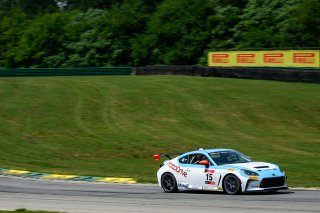 #15 Toyota GR86 of Bennett Muldoon, Bennett Motorsports, Toyota GR Cup North America, SRO America, &nbsp;Virginia International Raceway, Alton, VA  July 18-21, 2024
 | Fred Hardy | www.FredHardyPhoto.com for SRO America &copy;2024