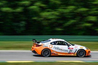 #31 Toyota GR86 of Luke Rumburg, RVA Graphics Motorsports by Speed Syndicate, Toyota GR Cup North America, SRO America,  Virginia International Raceway, Alton, VA  July 18-21, 2024
 | Fred Hardy | www.FredHardyPhoto.com for SRO America ©2024