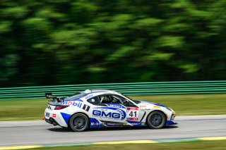 #41 Toyota GR86 of Jenson Sofronas, GMG Racing, Toyota GR Cup North America, SRO America, &nbsp;Virginia International Raceway, Alton, VA  July 18-21, 2024
 | Fred Hardy | www.FredHardyPhoto.com for SRO America &copy;2024