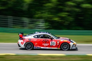 #55  Toyota GR86 of Spike Kohlbecker, TechSport Racing, Toyota GR Cup North America, SRO America,  Virginia International Raceway, Alton, VA  July 18-21, 2024
 | Fred Hardy | www.FredHardyPhoto.com for SRO America ©2024