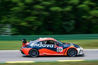 #09 Toyota GR86 of Maddie Aust, BSI Racing, Toyota GR Cup North America, SRO America, &nbsp;Virginia International Raceway, Alton, VA  July 18-21, 2024
 | Fred Hardy | www.FredHardyPhoto.com for SRO America &copy;2024