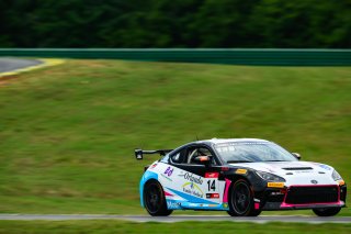 #14 Toyota GR86 of Alex Garcia, Skip Barber Racing, Toyota GR Cup North America, SRO America, &nbsp;Virginia International Raceway, Alton, VA  July 18-21, 2024
 | Fred Hardy | www.FredHardyPhoto.com for SRO America &copy;2024