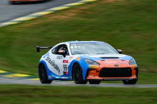 #99 Toyota GR86 of Jaxon Bell, Copeland Motorsports, Toyota GR Cup North America, SRO America, Virginia International Raceway, Alton, VA  July 18-21, 2024
 | Fred Hardy | www.FredHardyPhoto.com for SRO America &copy;2024
