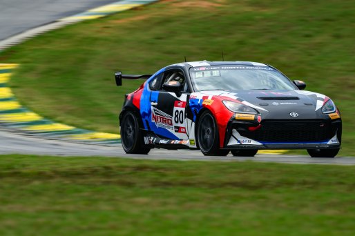 #80 Toyota GR86 of Tyler Wettengel, Nitro Motorsports, Toyota GR Cup North America, SRO America, &nbsp;Virginia International Raceway, Alton, VA  July 18-21, 2024
 | Fred Hardy | www.FredHardyPhoto.com for SRO America &copy;2024