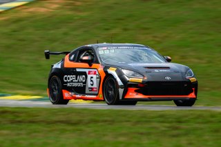 #5 Toyota GR86 of Gresham Wagner, Copeland Motorsports, Toyota GR Cup North America, &nbsp; SRO America, &nbsp;Virginia International Raceway, Alton, VA  July 18-21, 2024
 | Fred Hardy | www.FredHardyPhoto.com for SRO America &copy;2024